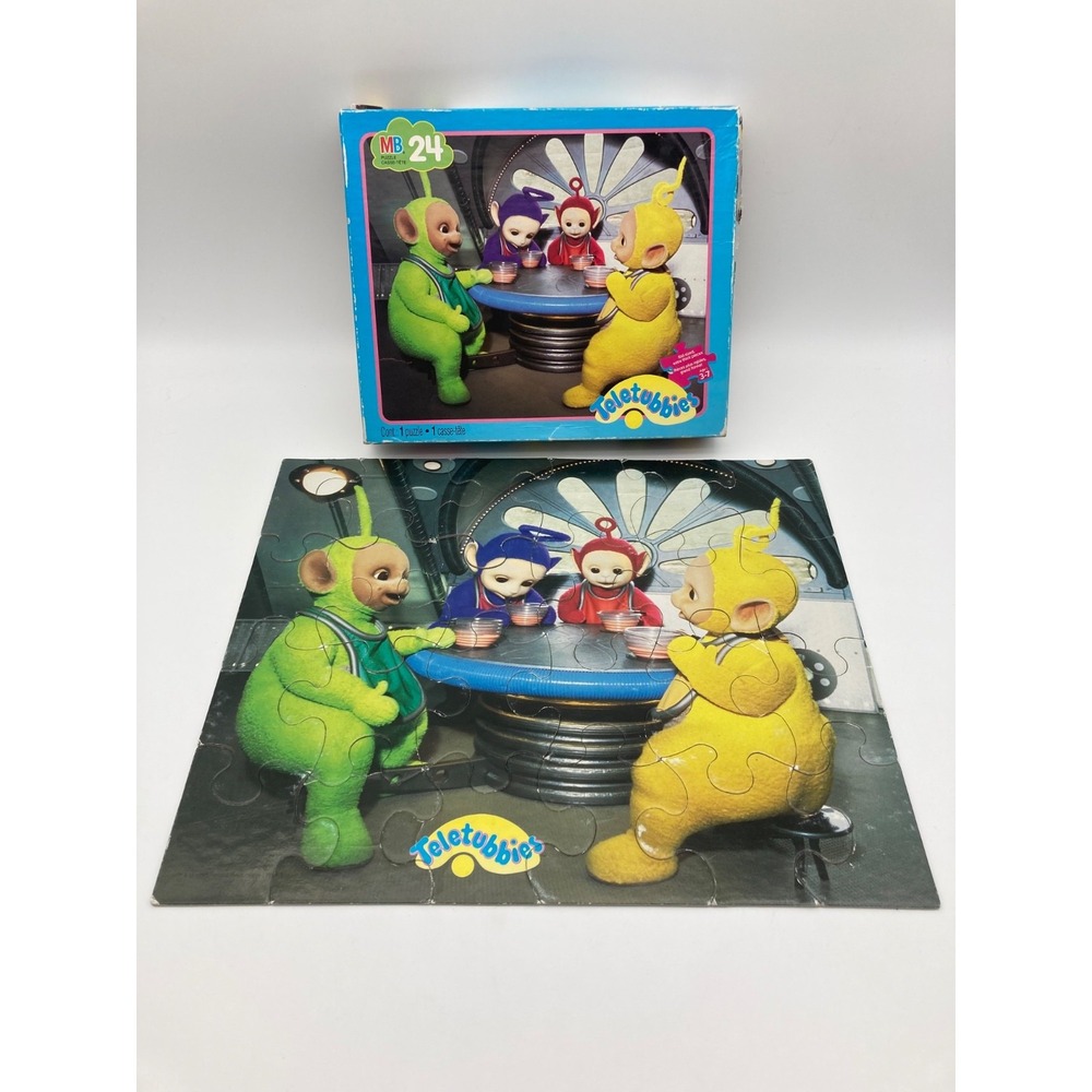 Vintage 1998 Teletubbies 24 Piece Puzzle MB USA
